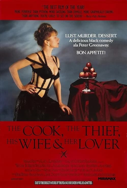The Cook, the Thief, His Wife & Her Lover film posteri